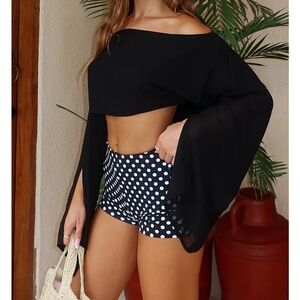 White fox deserts drifts long sleeve top